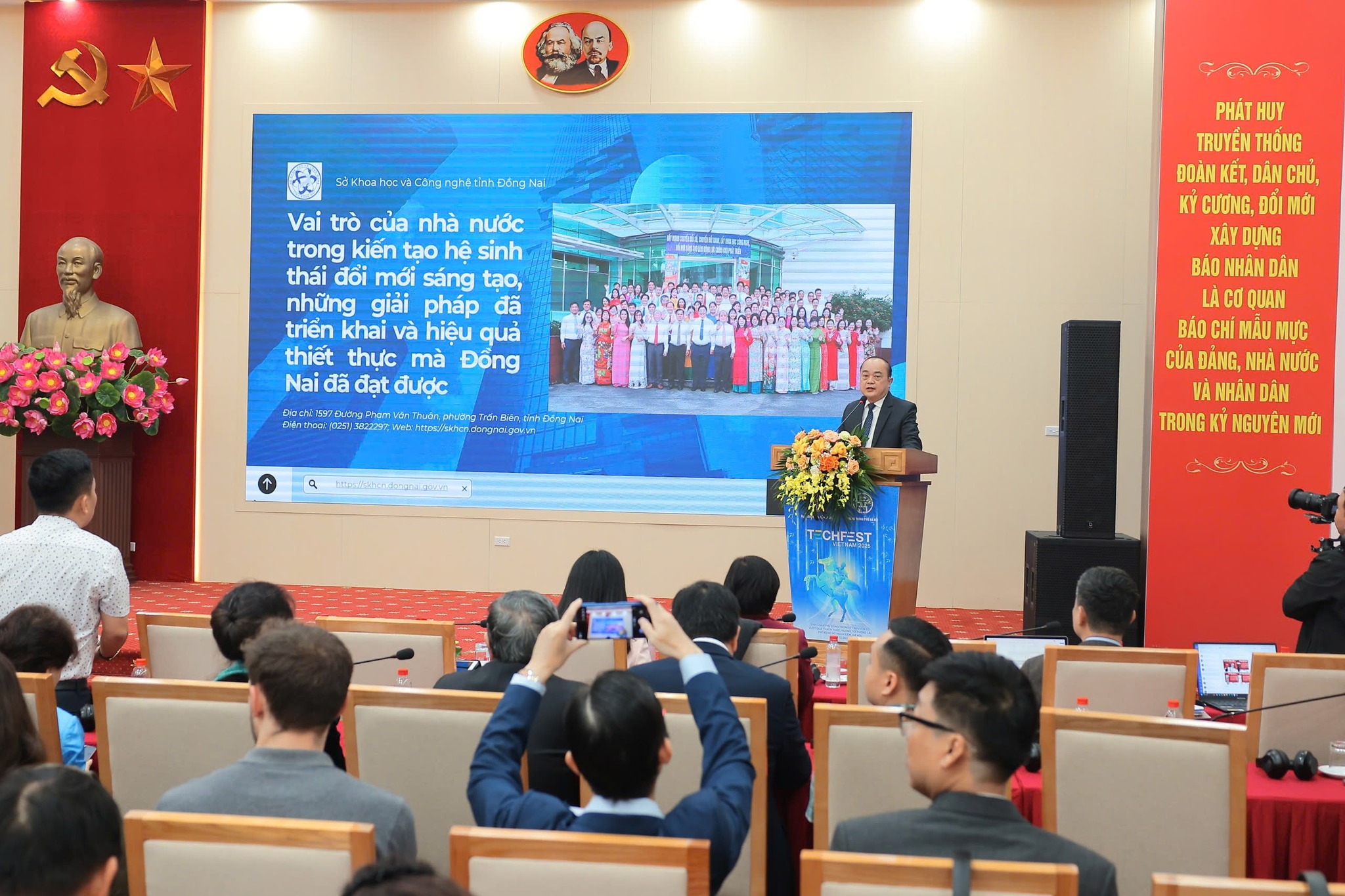 Đồng Nai chia sẻ kinh nghiệm tại Hội thảo về đổi mới sáng tạo tại Techfest Việt Nam 2025