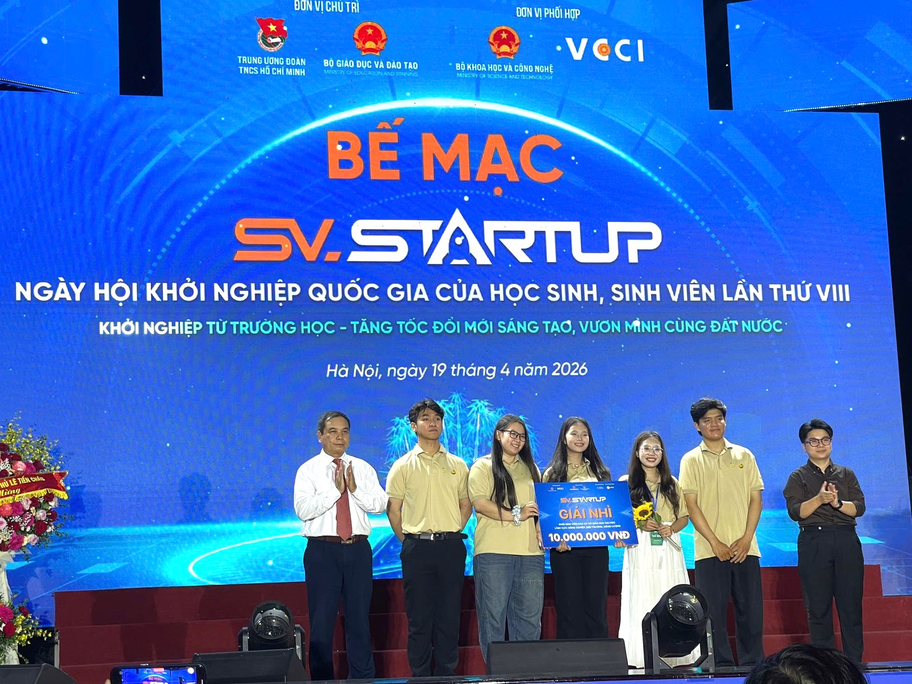 Học sinh, sinh viên Đồng Nai đạt giải Nhì và giải Ba toàn quốc SV_STARTUP 2026